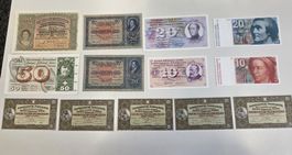 Alte Schweizer Banknoten