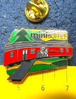 BAHN SCHWEIZ PIN SBB MINI BUFFET ENAMEL GOLDIG