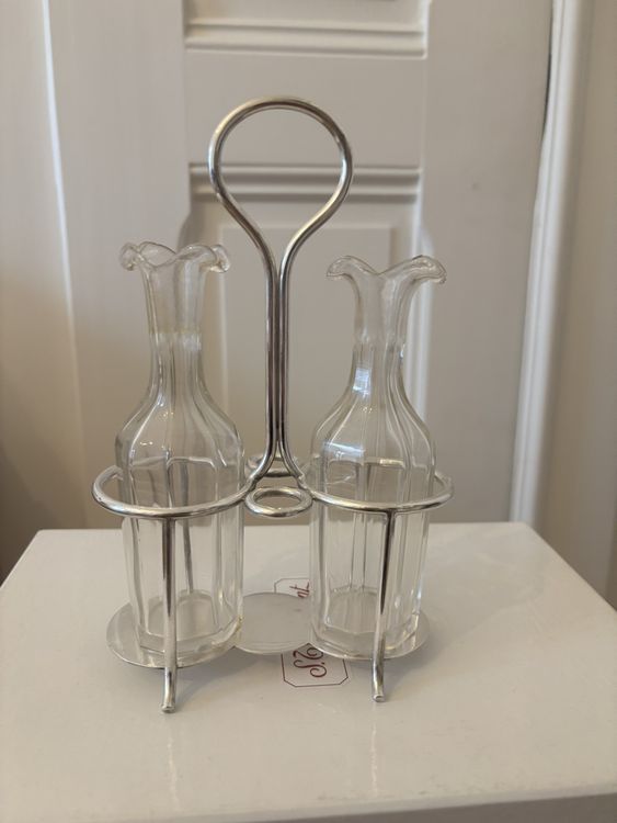 Huilier Guzzini 1000cc - Verre Tempéré Design Italien - Bouchon Doseur Pratique - Pour Huile & Vinaigre