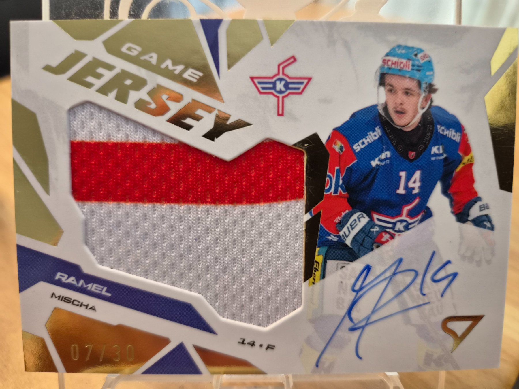 Sportzoo Carte collezionabili: Mischa Ramel - EHC Kloten - Game Jersey Signed - 07/30 – Nuovo (secondo la descrizione) da Nänikon venduto da AdrianL