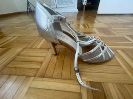 Silberne Tanzschuhe, neuwertig, Anna Kern, Gr. 41