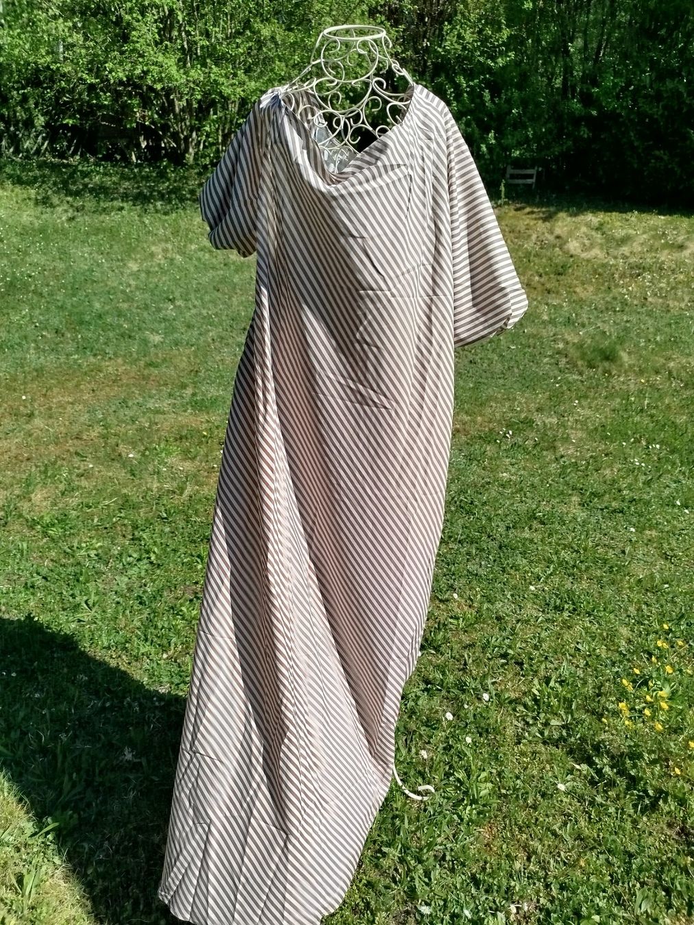 Vestiti: Sublime robe à rayures, couleur beige, taille XL – Nuovo e nell'imballaggio originale da Porrentruy venduto da Olifante 7