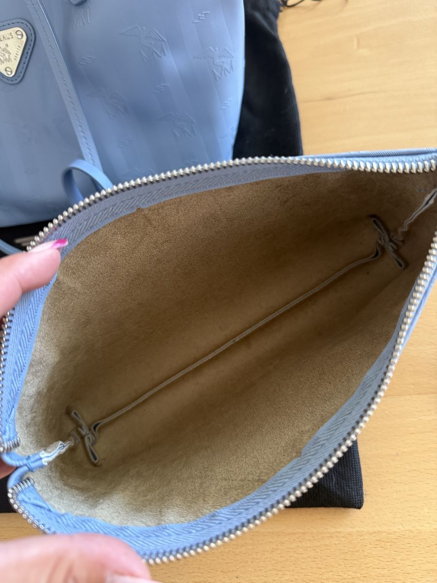 Maison Mollerus Borse da donna: Mollerus Genf Shopper Hellblau – Usato da Remetschwil venduto da Ka95 5