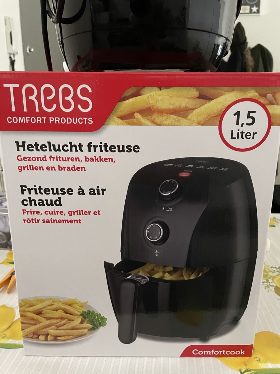 Elettrodomestici da cucina: Friggitrice ad aria calda Trebs 1,5 litri, colore nero – Usato da Lugano venduto da Mic13 1