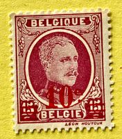 Briefmarken aus Belgien König Albert I.  Ungestempelt  ﻿