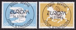 Satz SBK-Nr. 880-881 (Europa 1995) ET-Vollstempel
