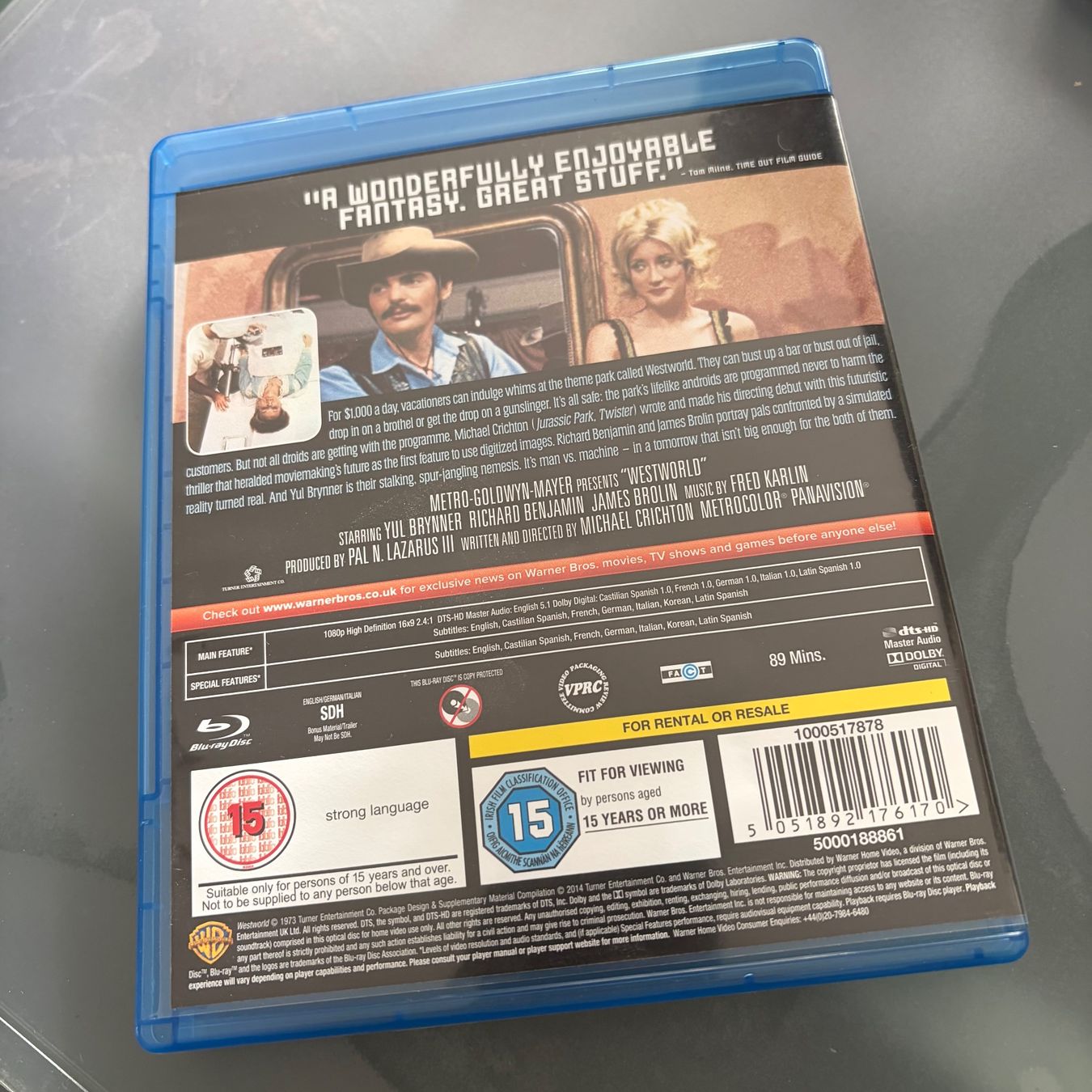 Tutti i DVDs: Westworld (Blu-ray, UK-Version; Region B) NEU – Nuovo (secondo la descrizione) da Schaffhausen venduto da AMJoho 2