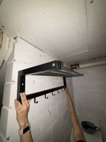 Garderobe Wandgarderobe mit Ablage und 5 Haken