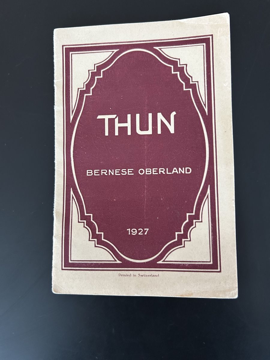 Dokumente: THUN 1927 / Schöne Broschüre / Heftli – Gebraucht aus Zumikon von tuna007