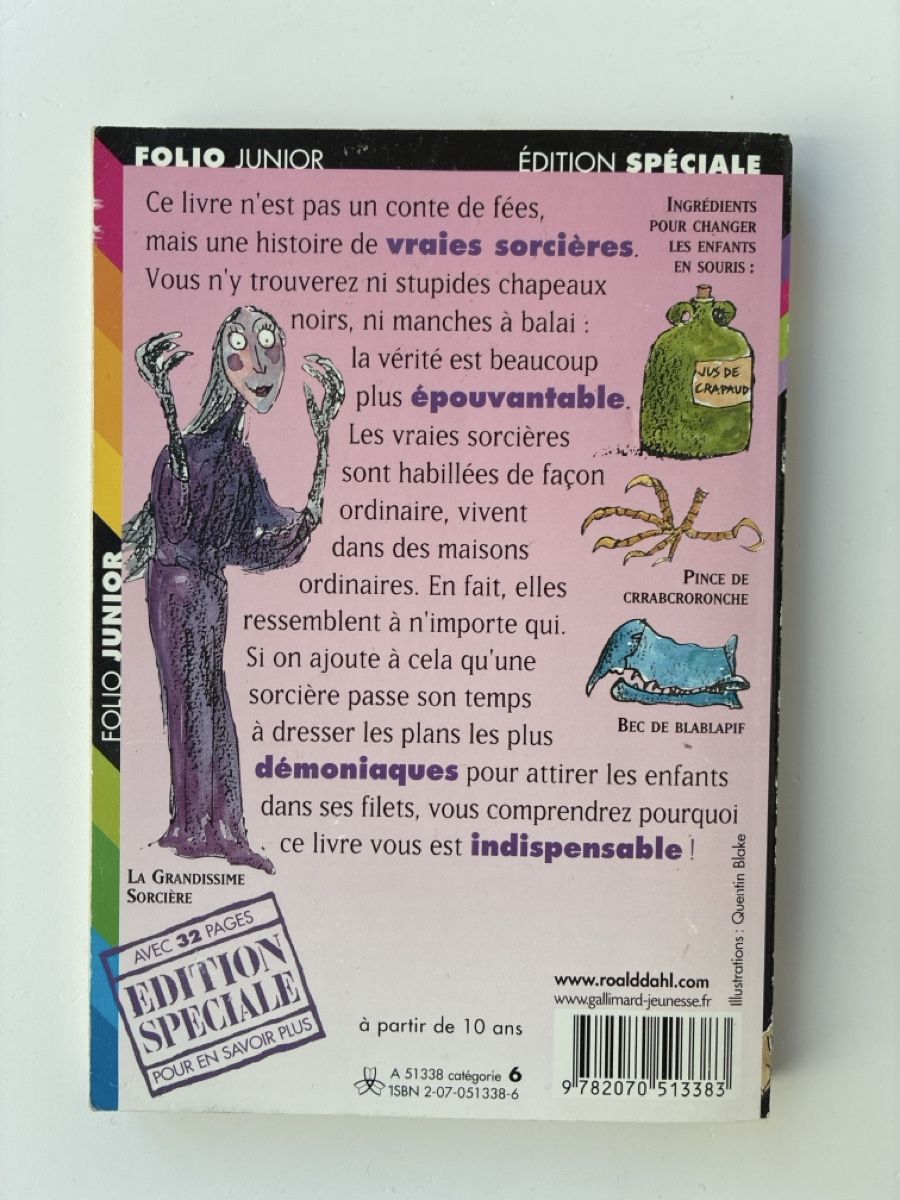 Libri: Sacrées Sorcières - Roald Dahl – Usato da Lucens venduto da metaD 1