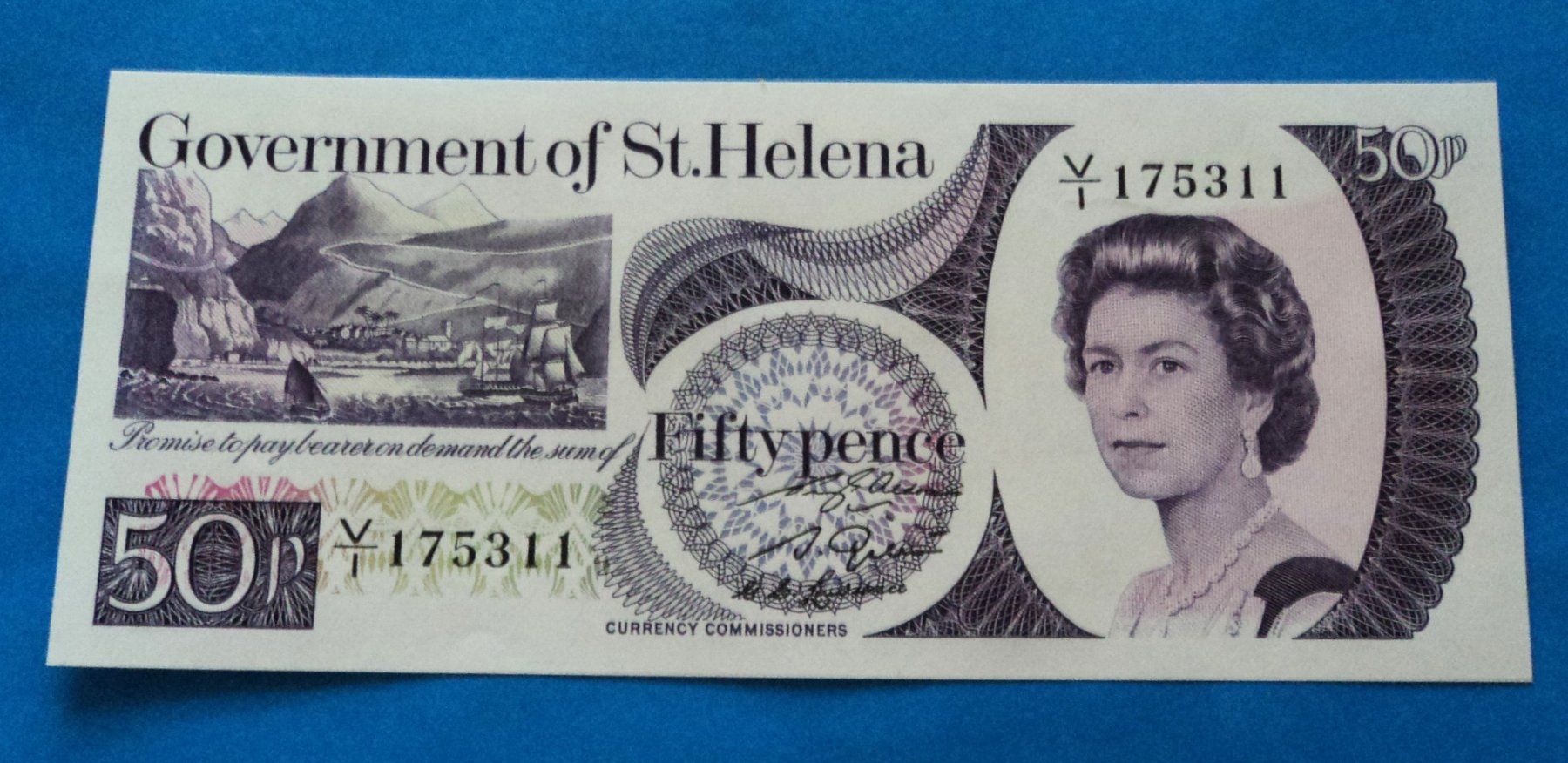 Banconote: St. Helena: 50 Pence 1979, UNZ. – Nuovo (secondo la descrizione) da Basel venduto da maripas17
