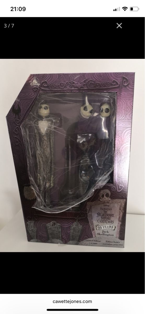 Disney Bambole: Jack Skellington 25 Anniversary - Nightmare Before Christm – Nuovo e nell'imballaggio originale da Zürich venduto da tos_mht7 3