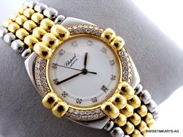 CHOPARD GSTAAD 18K/SS/DIAMANTEN QUARTZ 33/8121 JUMBO XXL