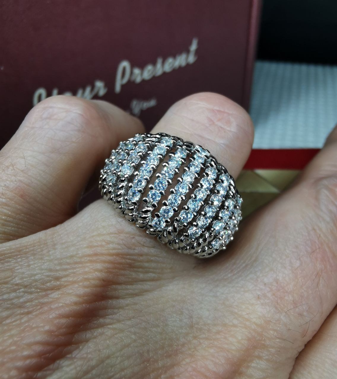 Anelli: Bague argent avec zircons cubiques – Nuovo e nell'imballaggio originale da Reconvilier venduto da Tsma67 3