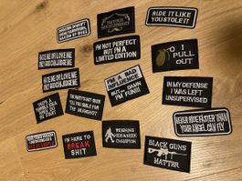 Bügelaufkleber Patches military funny men