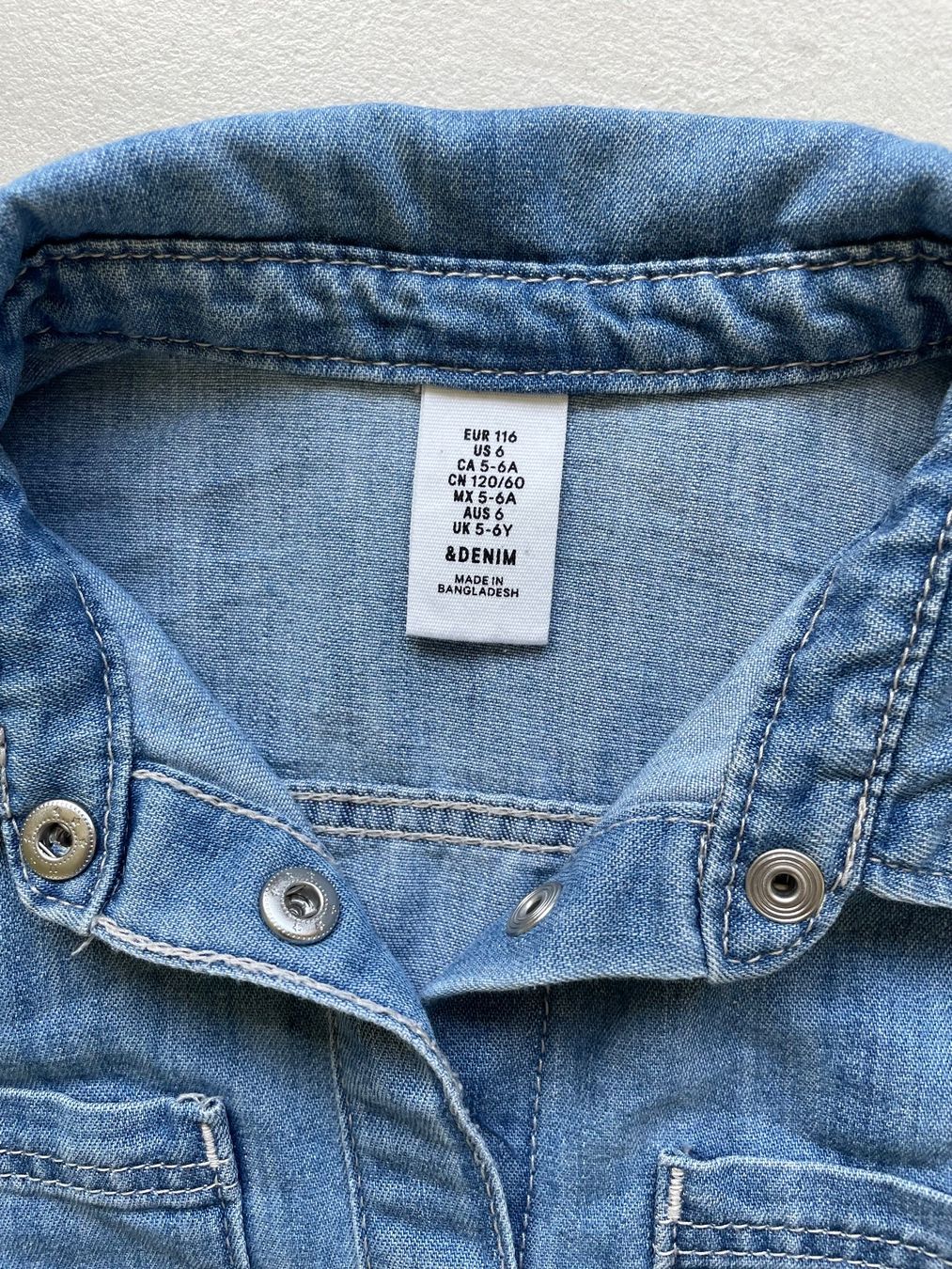H&M Vestiti & Gonne: Kleid Jeans, h&m, 116 – Usato da Siebnen venduto da Nulu12 2