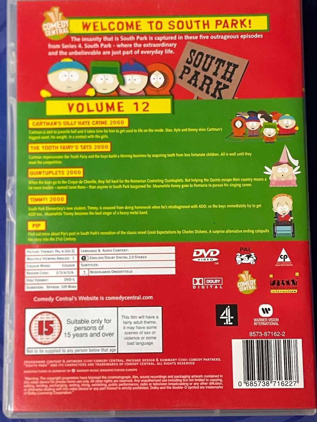 Tutti i DVDs: South Park – Usato da Muri b. Bern venduto da AdidasCollector 1