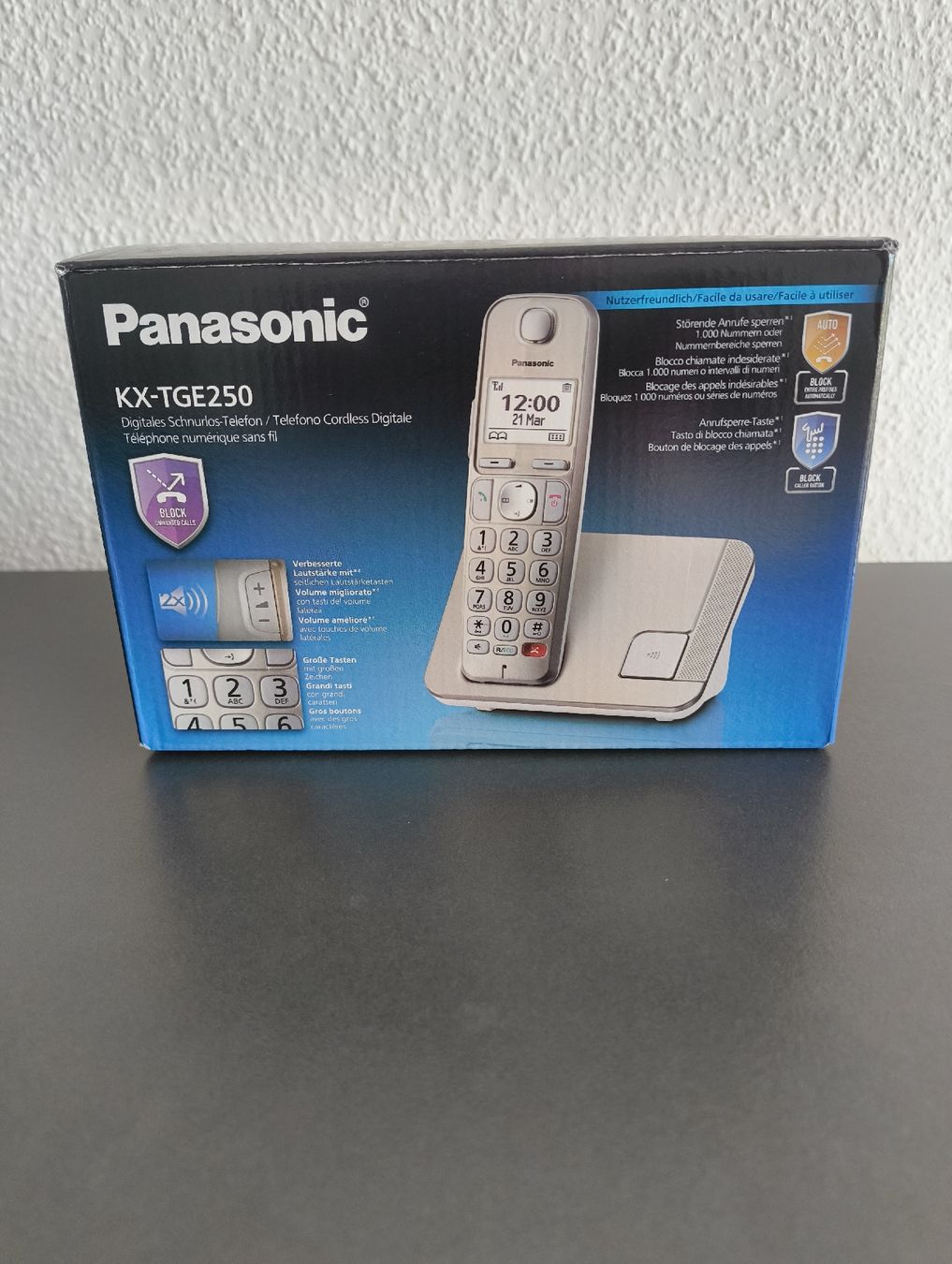 Panasonic Telefoni: Panasonic KX-TGE250 – Nuovo (secondo la descrizione) da Hitzkirch venduto da kiaopirus
