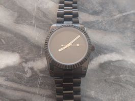 Automatikwerk NH35 - 36mm Gehäuse - all black