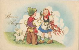 Ostern,Liebespaar,Schafhirt,1948