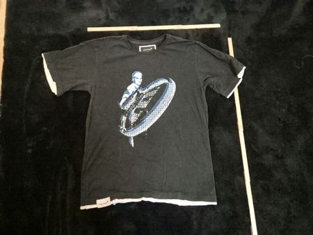T-Shirt Credit Suisse Roger Federer schwarz Grösse L