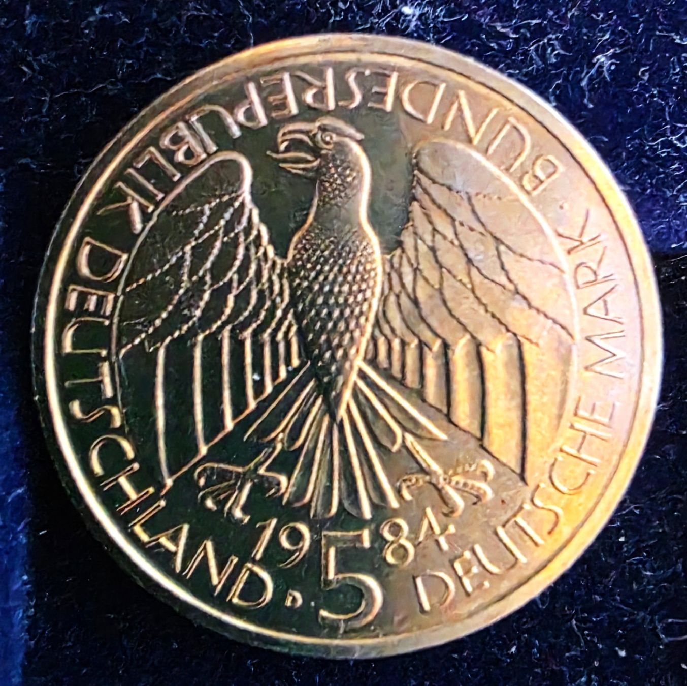 Tutti le monete: DEUTSCHLAND 5 MARK 1984 D UNZ. – Nuovo (secondo la descrizione) da Winterthur venduto da Creso70 1