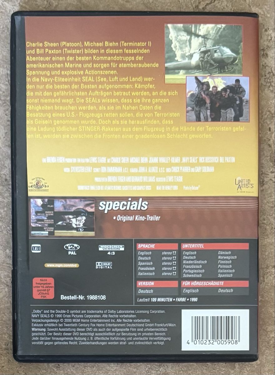 Alle DVDs: NAVY SEALS – Neu (gemäss Beschreibung) aus Dietikon von AndreaSch01 1