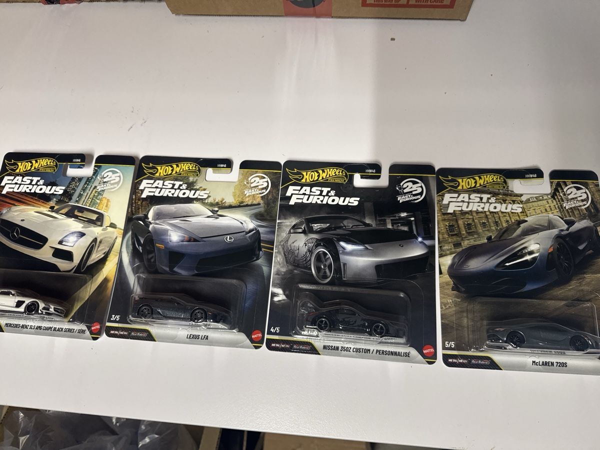 Hot Wheels Modellini d'auto: Hot Wheels 4er set Fast & Furios – Nuovo e nell'imballaggio originale da Emmen venduto da ChristianO8