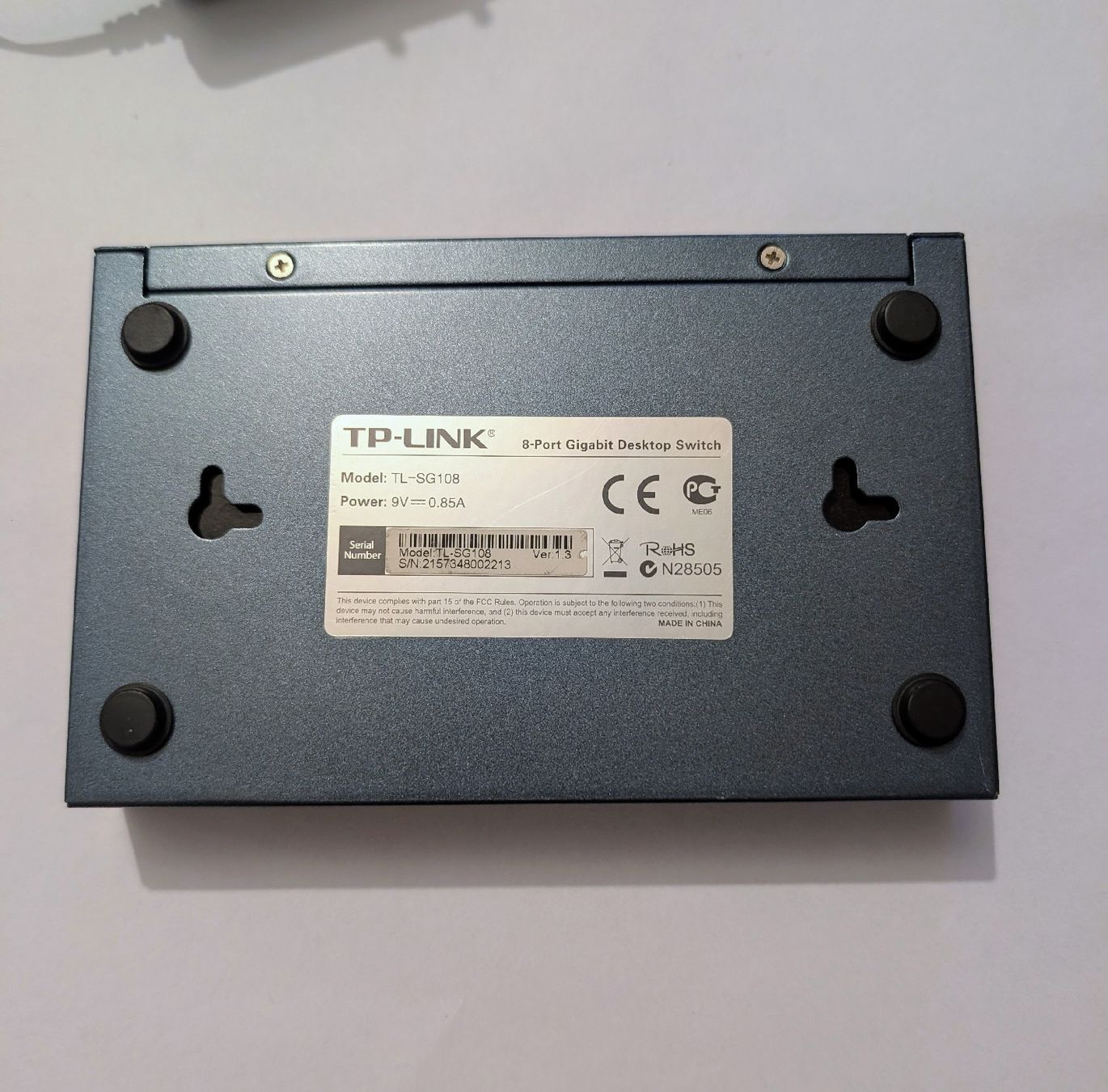TP-Link Hubs & Switches: TP-Link 8-Port Gigabit Desktop Switch TL-SG108 – Gebraucht aus Flumenthal von frfi 2
