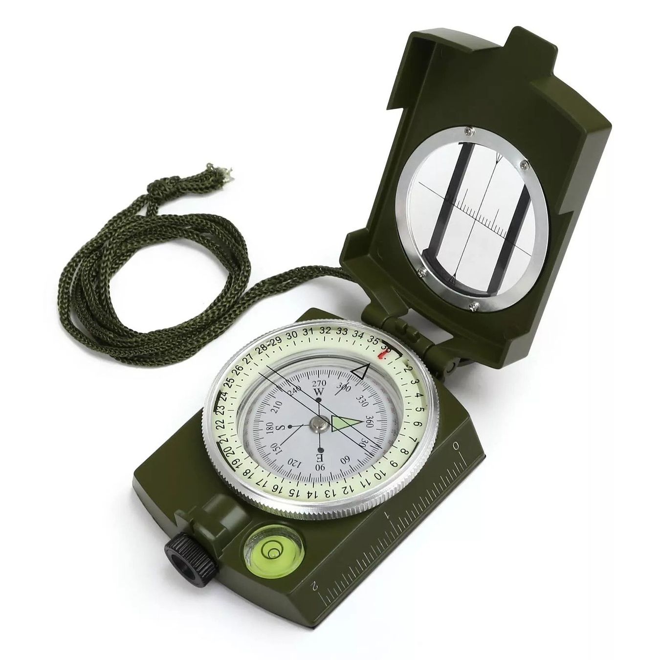 GPS & Strumenti di misurazione: Metallgehäuse  Armee kompass Marschkompass mit Beutel – Nuovo (secondo la descrizione) da Kirchdorf AG venduto da csnmclub 2