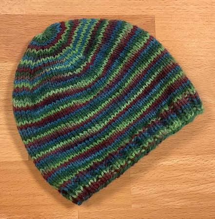 Babymütze 🟢🟣🔵 - handgestrickt - ab ca. 3 Monate - NEU