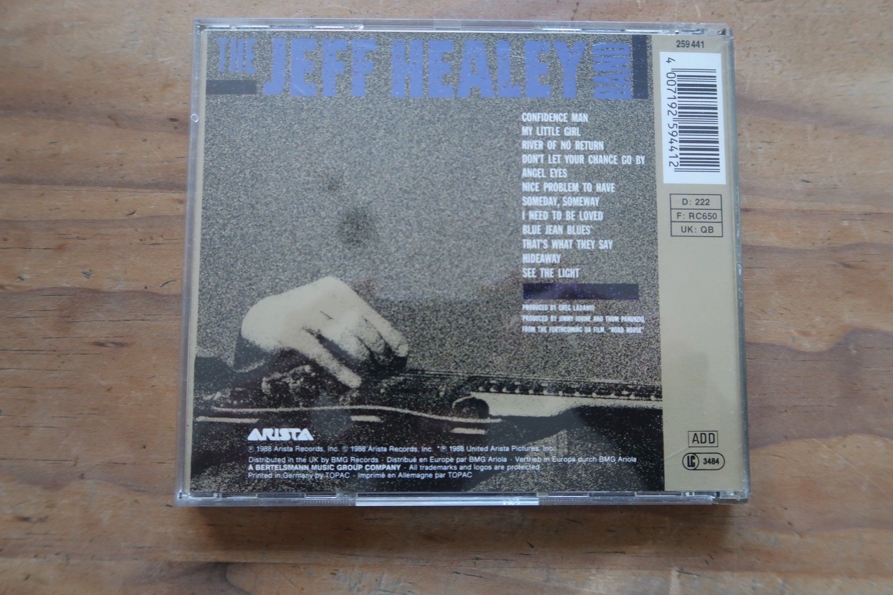 CDs: THE JEFF HEALEY BAND - SEE OF LIGHT - CD – Gebraucht aus Basel von Patiscat 1