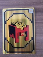 Goldene Minecraft Sammelkarte McDonald's limitierte Edition