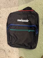 Swissair Vintage Travel Bag, Black, Great Condition!