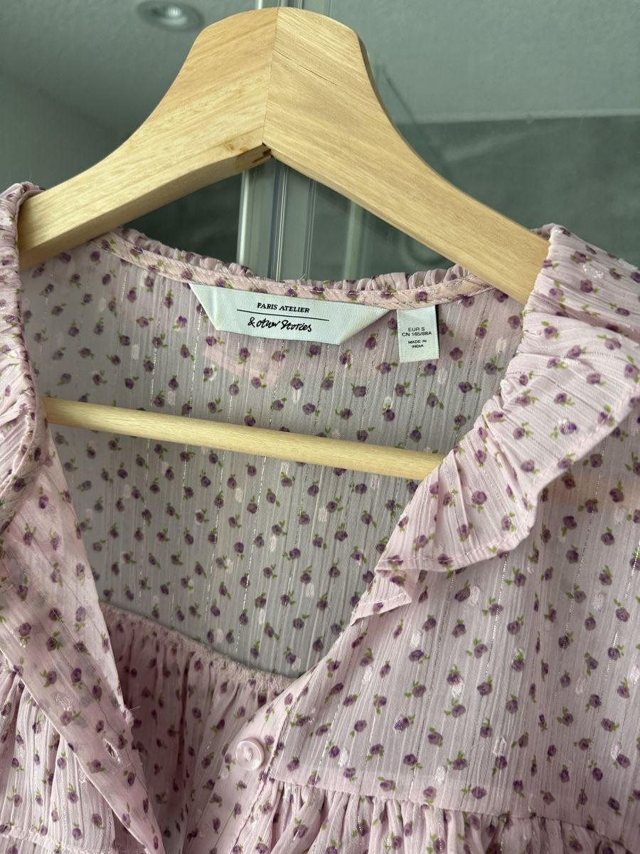 Other Stories Camicette: &other stories Bluse mit Rosa Blumen – Usato da Wangen ZH venduto da seretdn 3