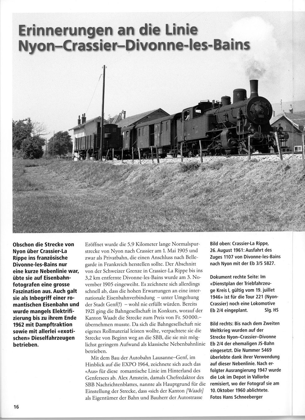 Riviste & Magazine: Semaphor 53,  Sommer 2017; Klassiker der Eisenbahn – Usato da Köniz venduto da vasco013 5
