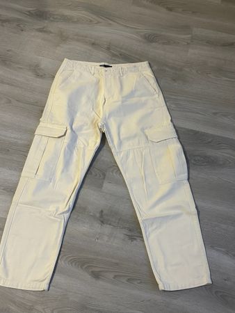 Zara Cargo Hose, Beige, Gr. 42
