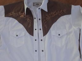 HEMD - XL- WEISS/BRAUN - STAR & STRIPES - NW