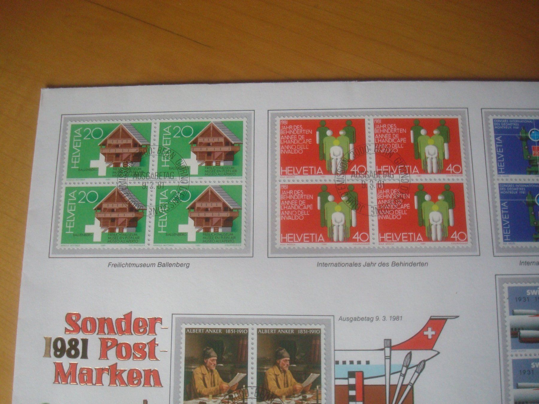 Tutti i francobolli: 1981 schöner Grossbrief Schweiz – Usato da Gordola venduto da Polentaefung 2