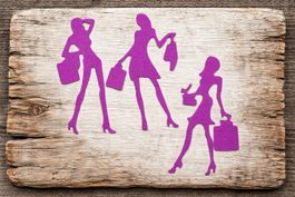 Neues Stanzschablonen-Set Shopping Ladies
