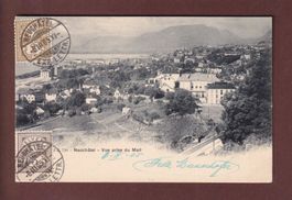 NEUCHÂTEL - Vue prise du Mail - 1905
