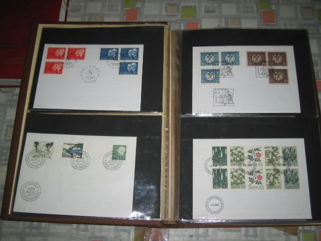Tutti i francobolli: SCHWEDEN FDC Sammlung aus 1967 - 73 – Usato da Winterthur venduto da Kyoung