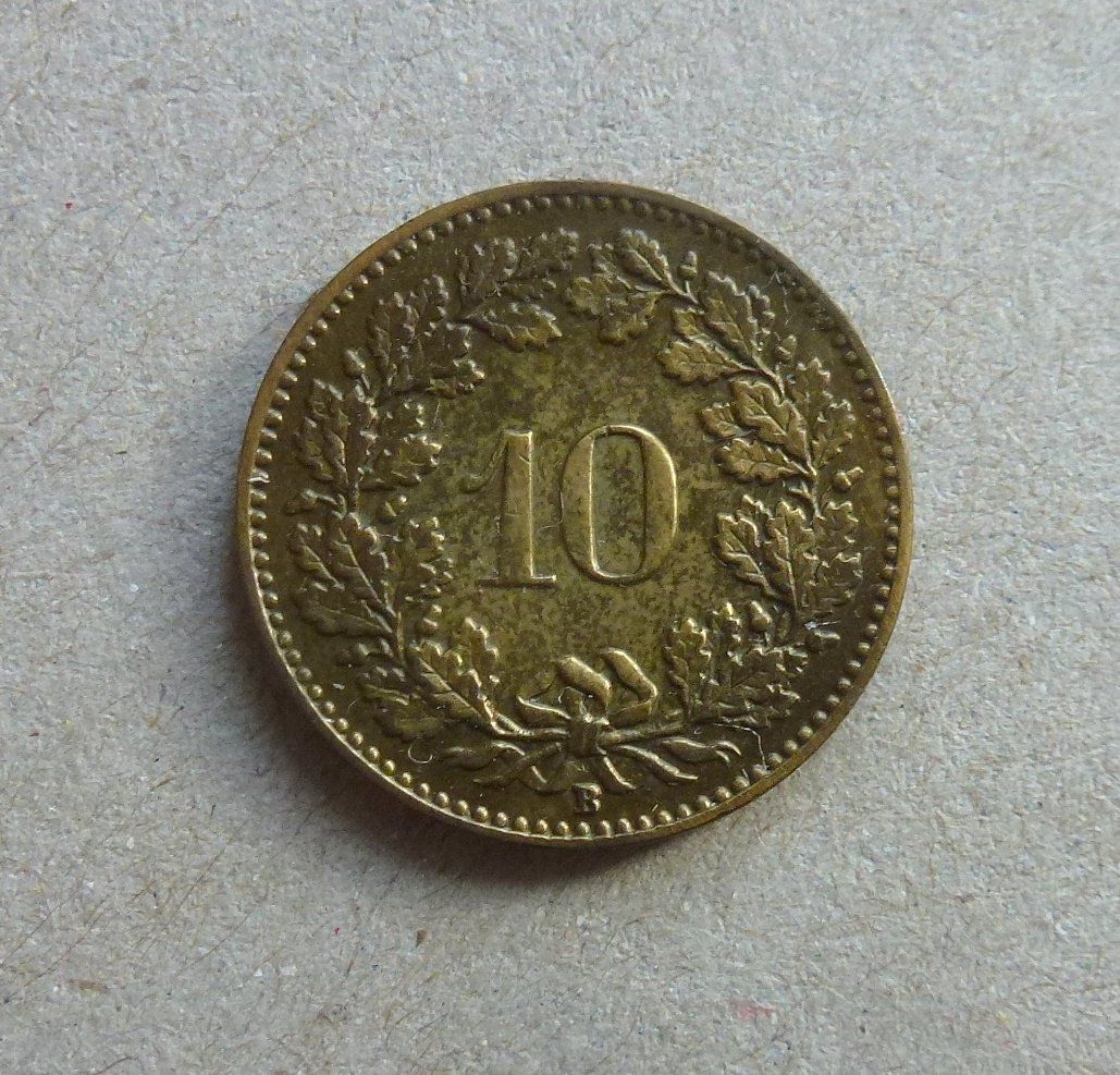 Tutti le monete: ++ 10 Rappen 1919 Messing, gute Erhaltung – Usato da Walkringen venduto da Casablanca777 1