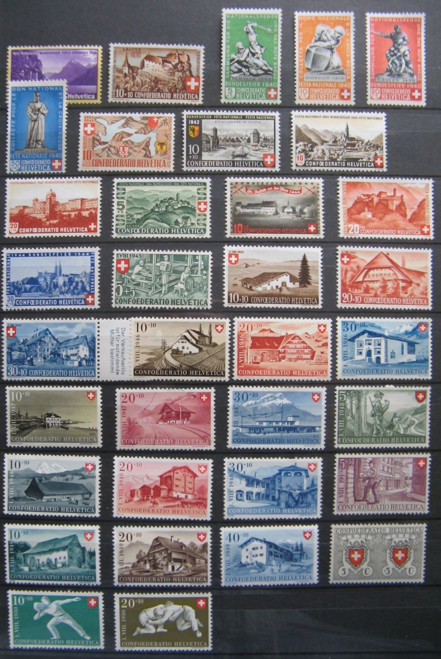 Tutti i francobolli: PP 1938 - 1950 einwandfrei postfrisch ** – Nuovo (secondo la descrizione) da Frauenfeld venduto da Interessent1