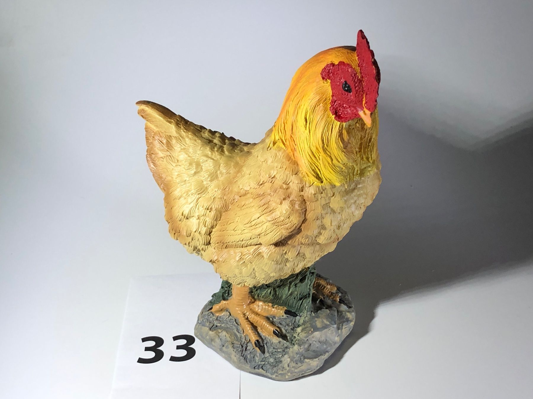 Statuette: Huhn / Polyresin - ca. 23 cm hoch / Nr33 – Nuovo (secondo la descrizione) da Bergdietikon venduto da Garak 5