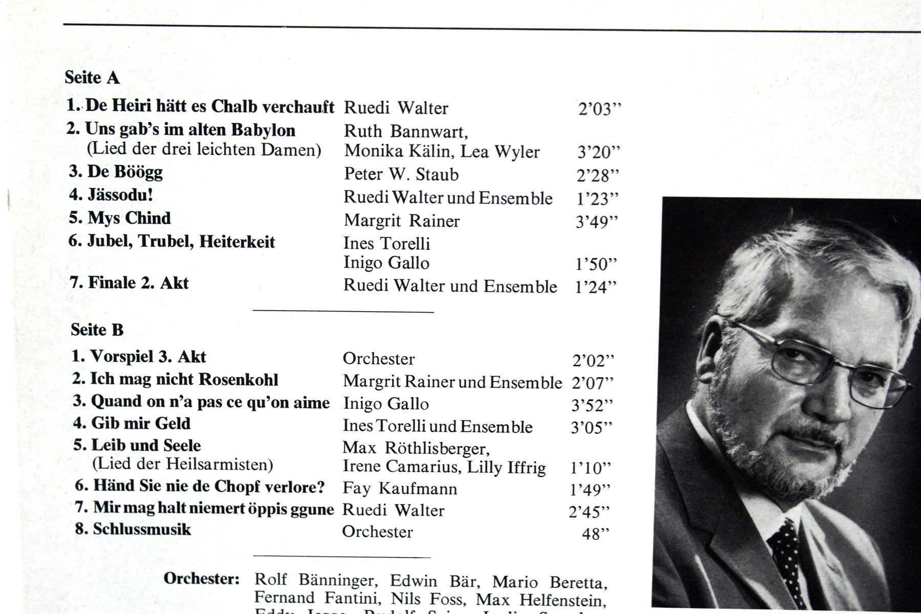 Autografi: Die kleine Niederdorf-Oper, SIGNIERT – Usato da Bern venduto da vinyl-heaven 2