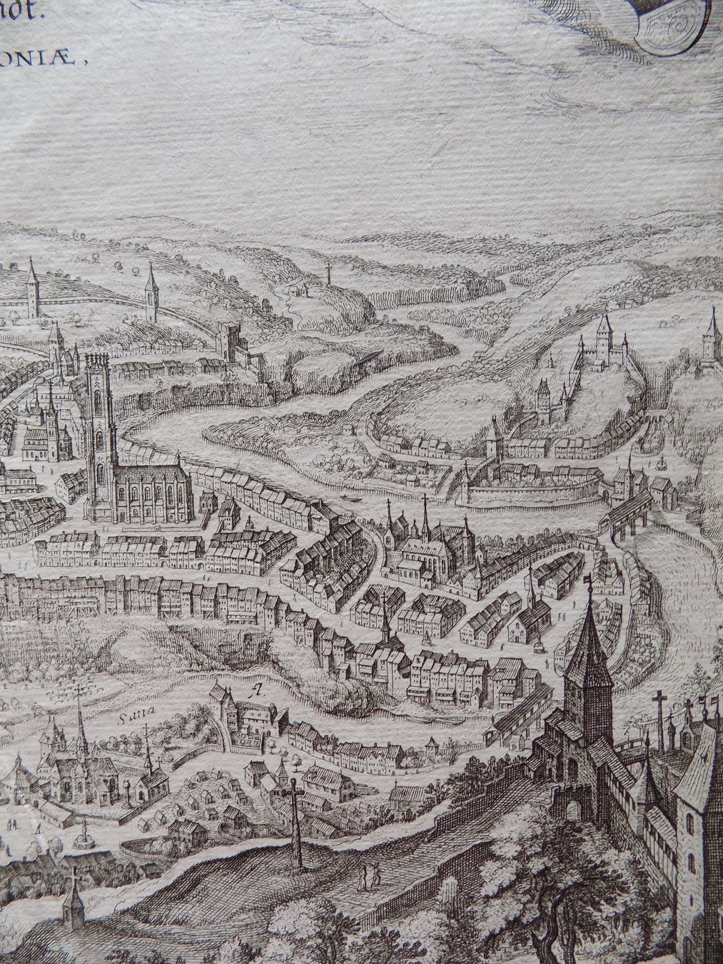 Incisioni: Fribourg Freiburg von Merian – Usato da Risch venduto da Rischli15 7