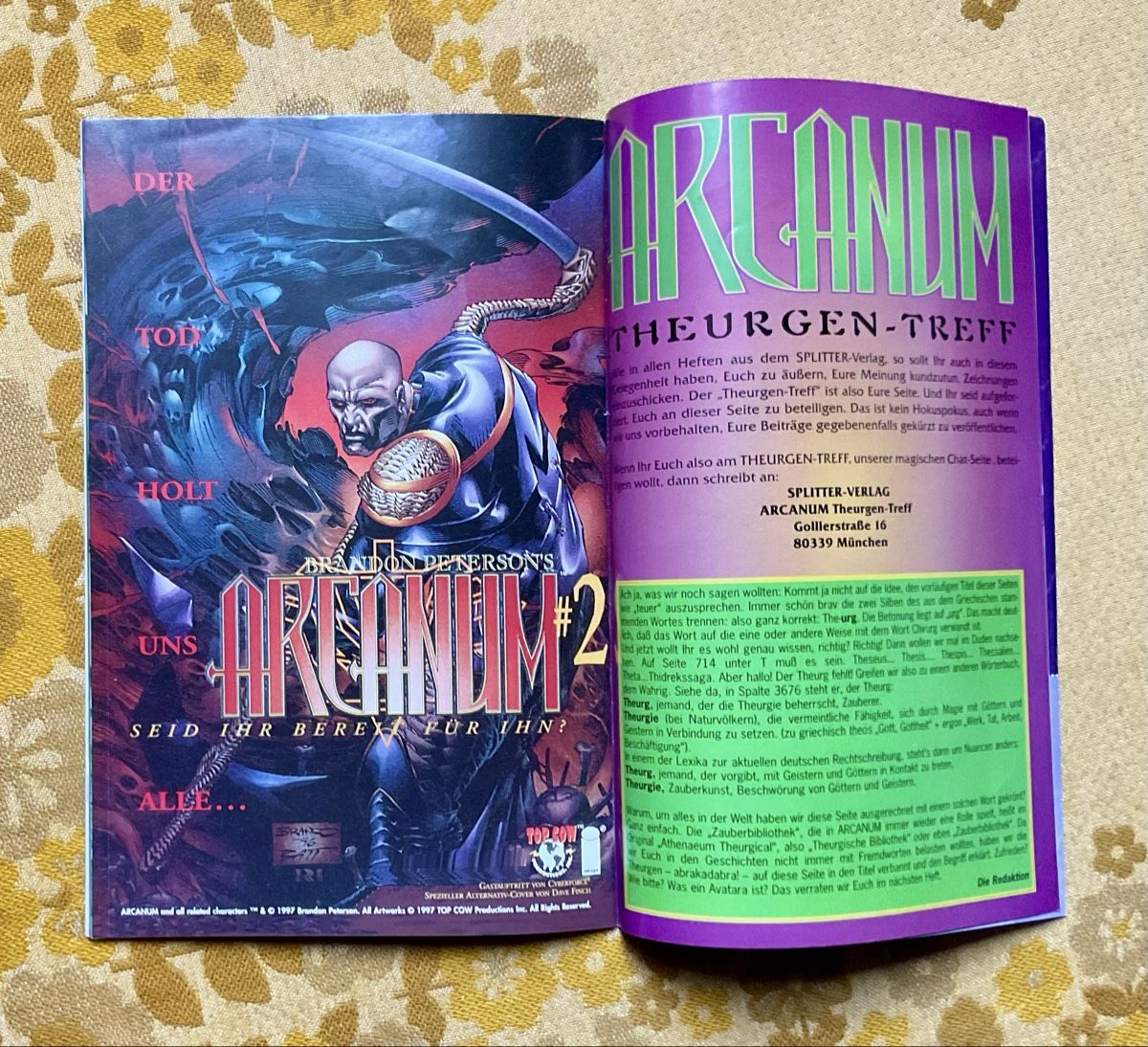 Comics: Arcanum Heft Nr 1 von 1997 – Gebraucht aus Endingen von nathan05 7