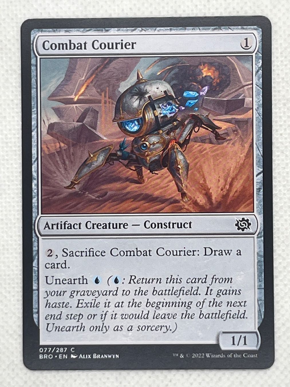 Magic The Gathering Sammelbilder & Trading cards: MTG Combat Courier BRO 077 Englisch Common – Gebraucht aus Hinterkappelen von Kim1992