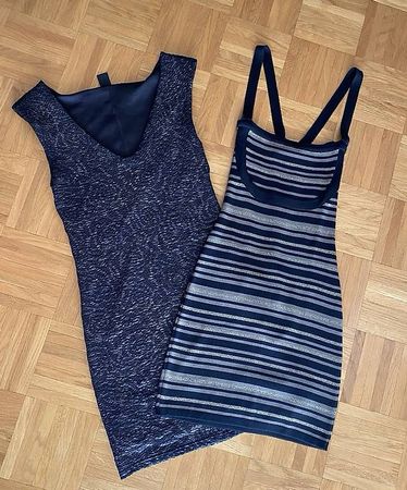Lot 2 robes fourreau femme taille S/36 (Mango & Zebra)